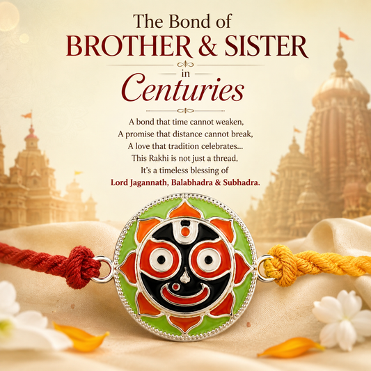 A Bond Beyond Blood, A Blessing Beyond Time: The Story Behind Shri Jagannath Pure Silver Rakhi ⭐