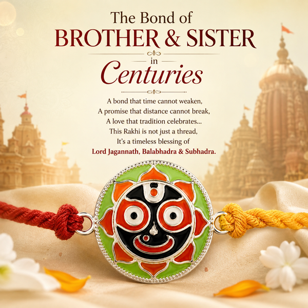 Jagannath Ji Silver Rakhi for Raksha Bandhan | Madhaviya Jewels