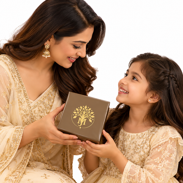 Silver jewellery gift celebrating the timeless bond between mother and daughter | Madhaviya Jewels