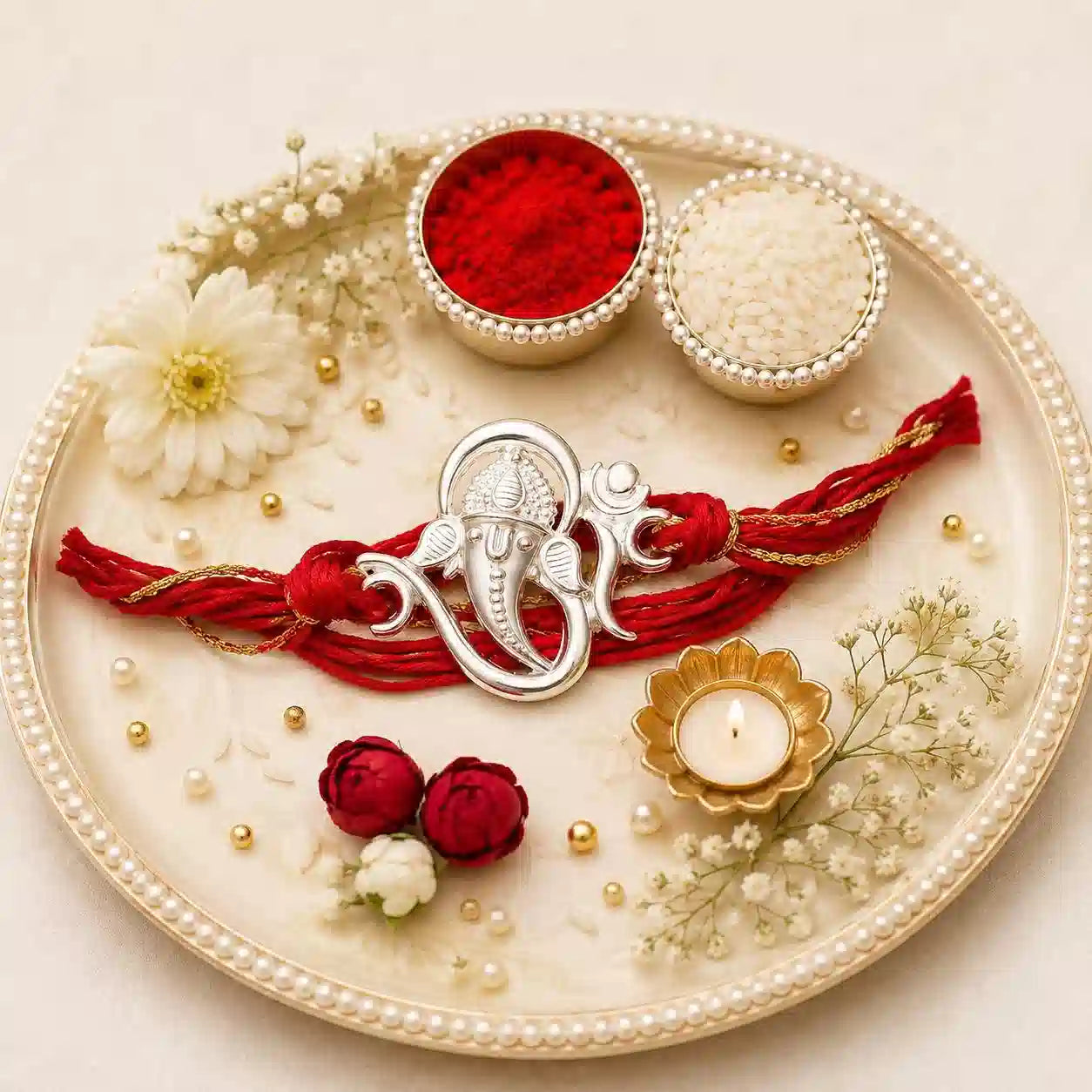 OM Design Ganesha rakhi for brother