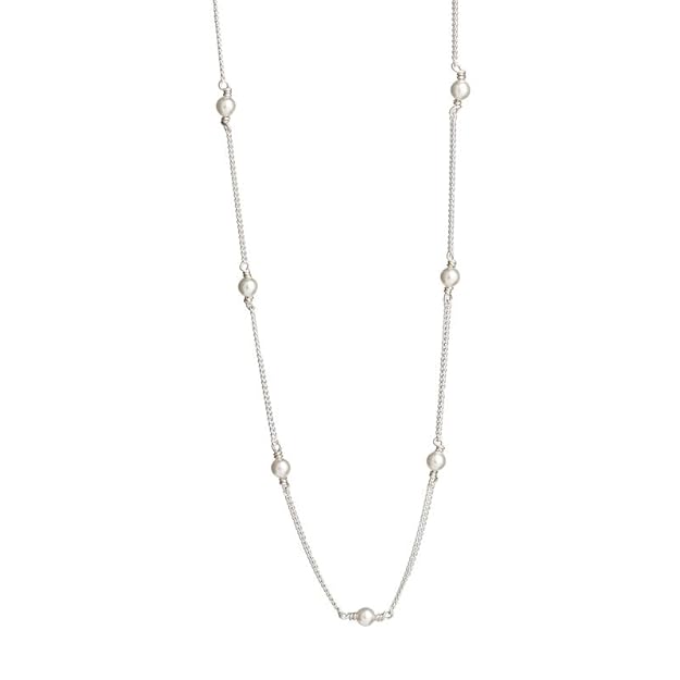 Silver Pearl chain for Women