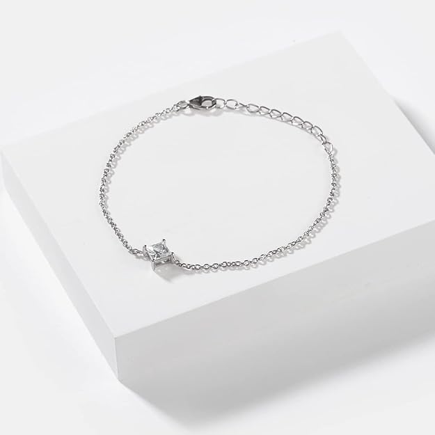Solitaire Shine Bracelet in 925 Silver