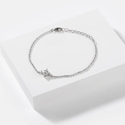 Solitaire Shine Bracelet in 925 Silver