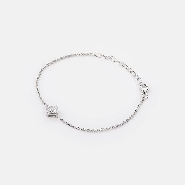 Solitaire Shine Bracelet in 925 Silver