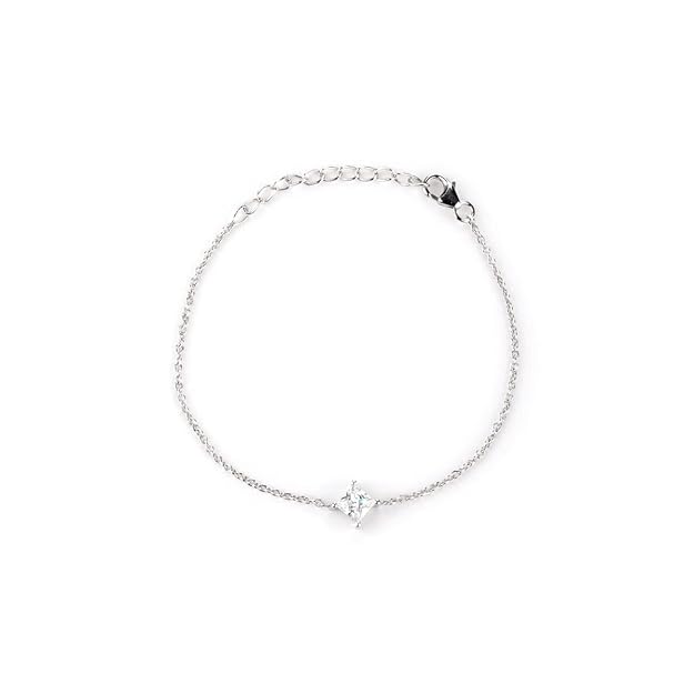 Solitaire Shine Bracelet in 925 Silver