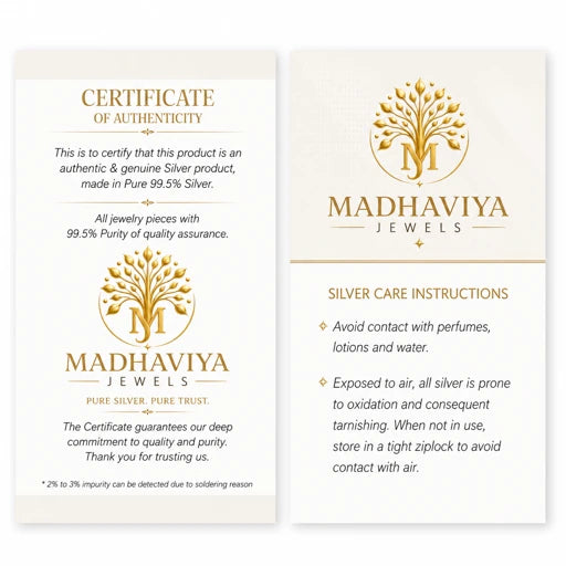 99.5% Pure Silver Rakhi  premium handcrafted Raksha Bandhan rakhi with authenticity certificate.