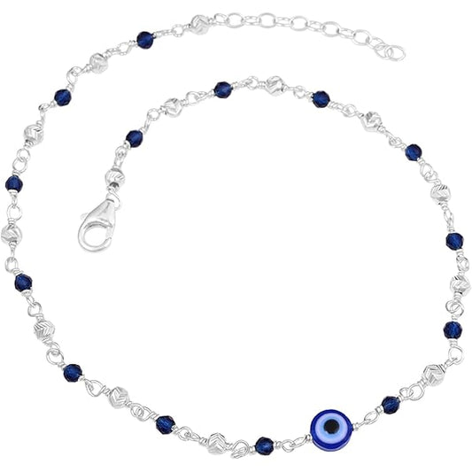 925 Sterling Silver Single Anklet for Women