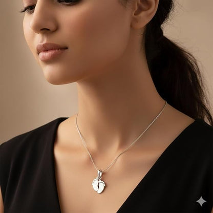 Baby Footprint pendant chain