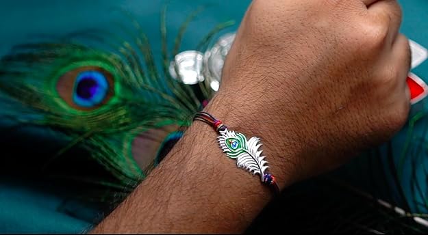 morpankh rakhi on hand wear