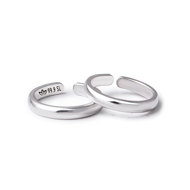 Women Half Round Regular Toe Rings