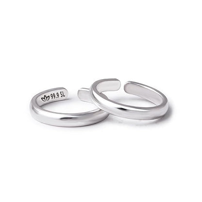 Women Half Round Regular Toe Rings