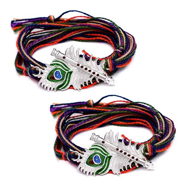 #Peacock Feather with Bansuri Pack of 2