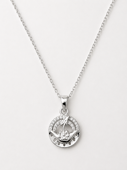 Silver Chain With Pendent For Girl & Women