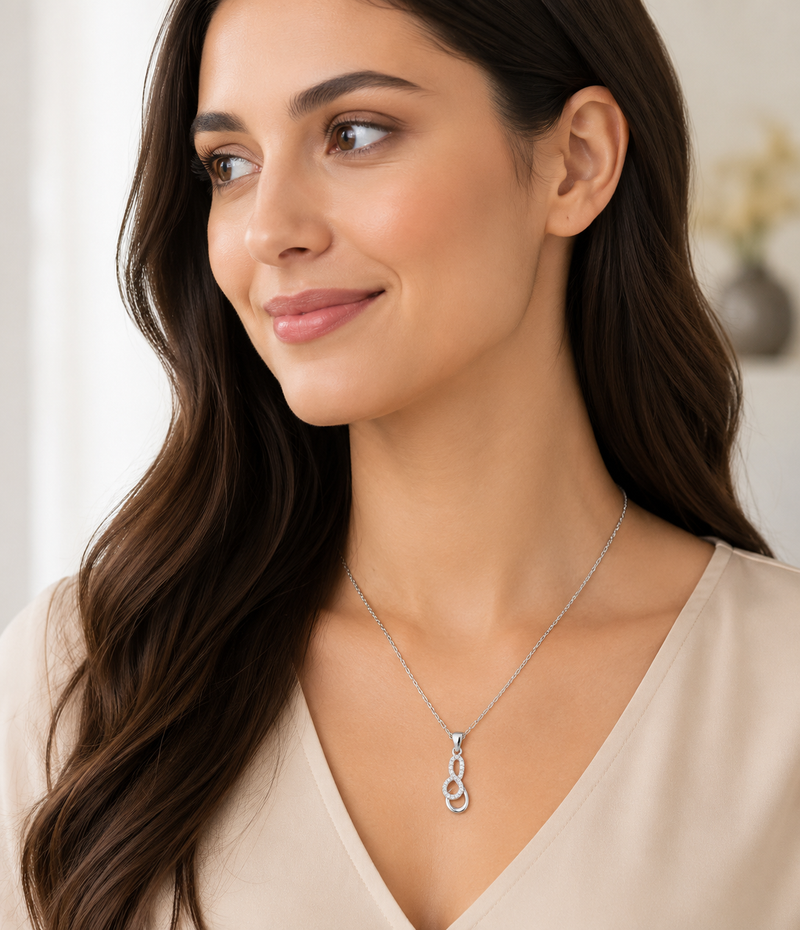 Silver Chain With Pendent For Women