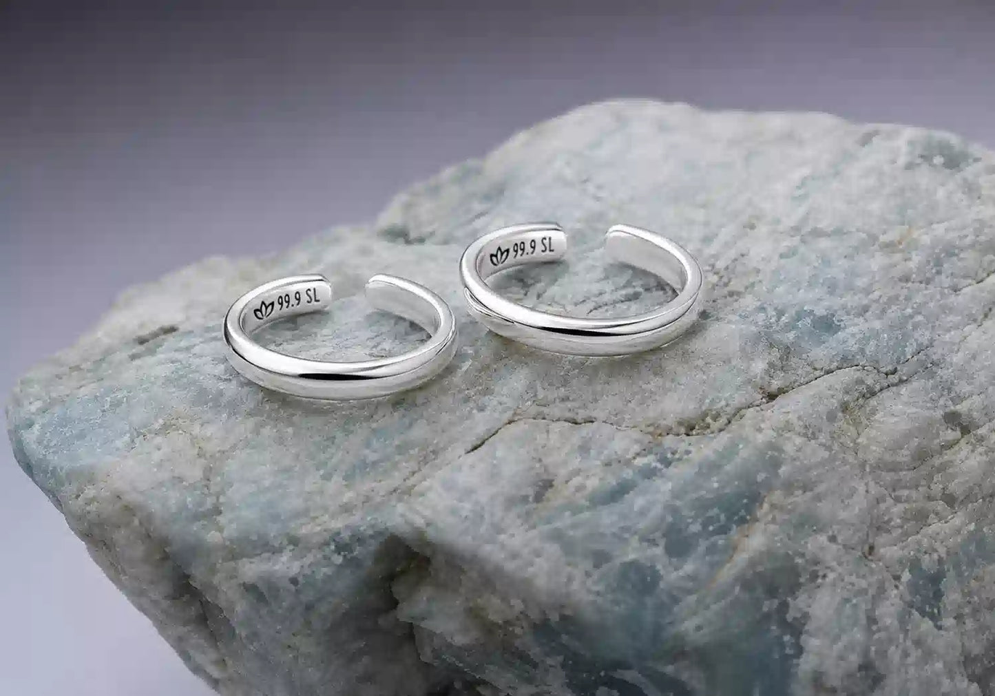 Women Half Round Regular Toe Rings