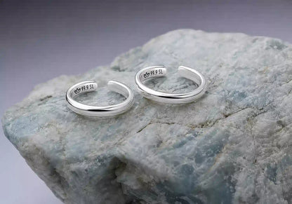 Women Half Round Regular Toe Rings