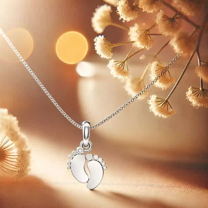 Baby Footprint pendant chain