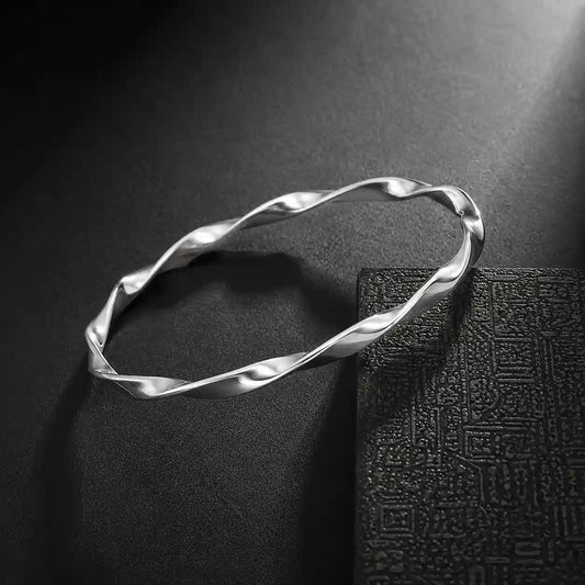 silver twister kada