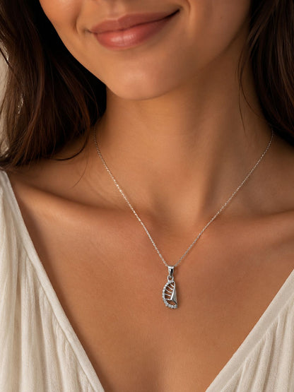 Silver Chain With Pendent For Girl & Women