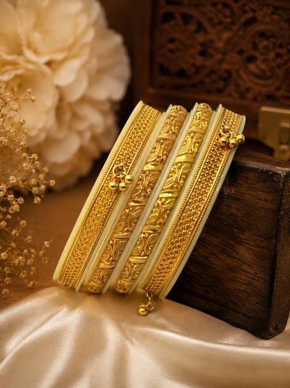 Rajasthani Pure Silver Gold Plated Bangles For Women| Best Gift