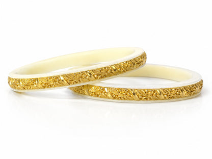 Rajasthani Royal Pure Silver Gold Plated Bangles For Women| Best Gift