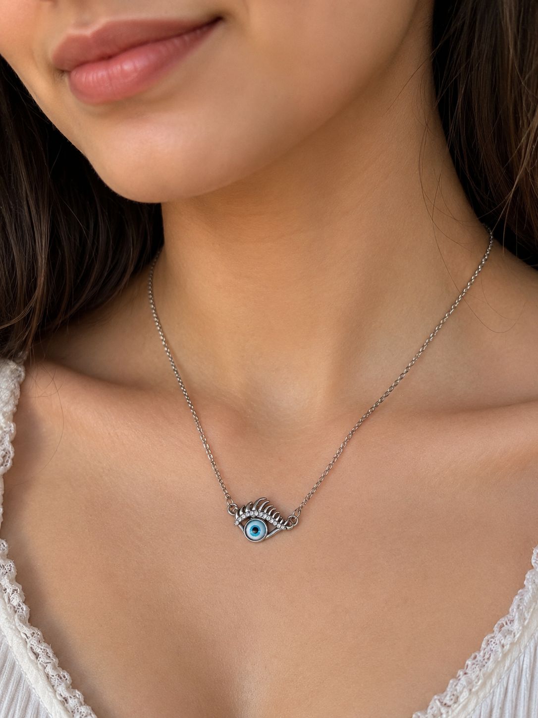 Silver Chain With Pendent For Girl