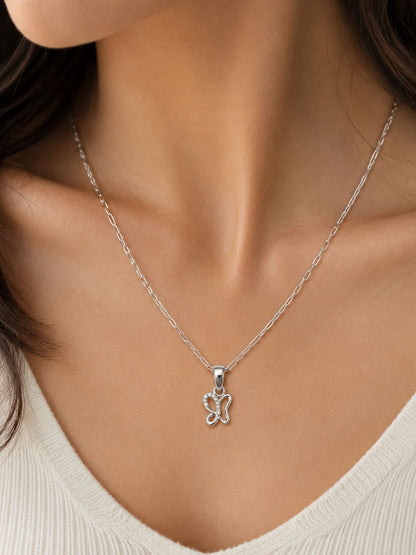 Silver Chain With Pendent For Girl & Women