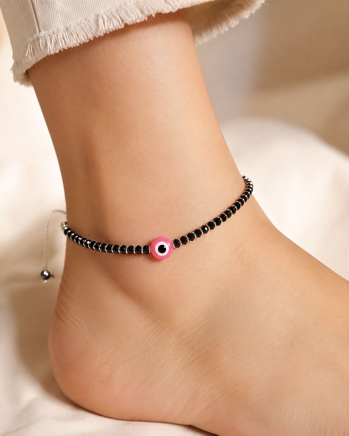 925 Sterling Silver Single Anklet Girl & Women