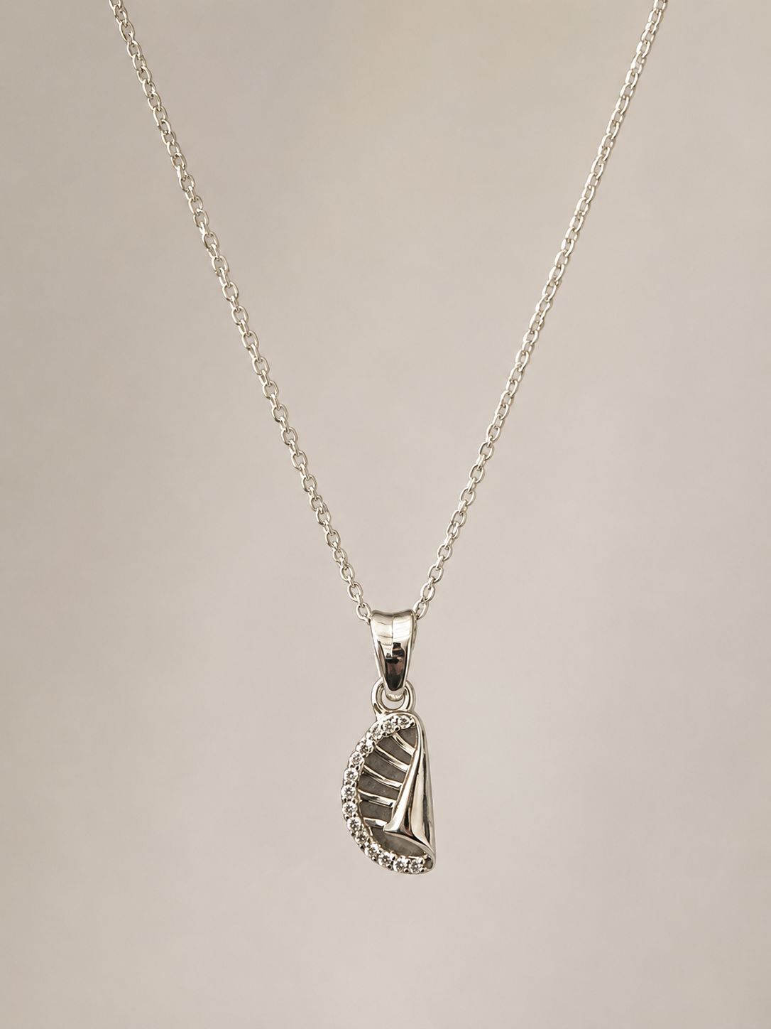 Silver Chain With Pendent For Girl & Women
