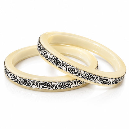 Royal Elegance Rajasthani Silver Bangles| Pure Silver Bangles|