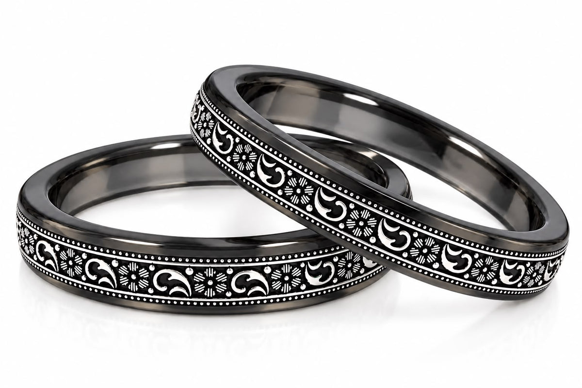 Original 99.5% Pure Silver Floral Designer Bangle | Traditional Rajasthani Bangle|
