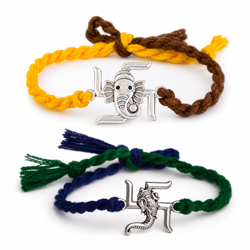 2026 New Pure Silver Rakhi Collection |Pack Of 2| Premium Raksha Bandhan Rakhis | Madhaviya Jewels